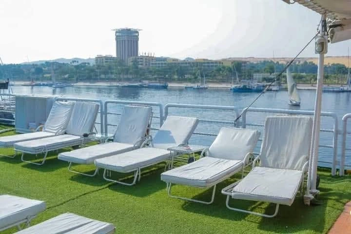 Sun deck of the MS Sultan Hassan Nile Cruise Nile cruise